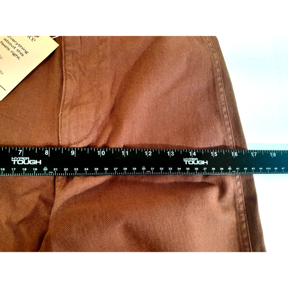 Quince Women's Wide Leg Pants in Warm Brown - Picture 9 of 12